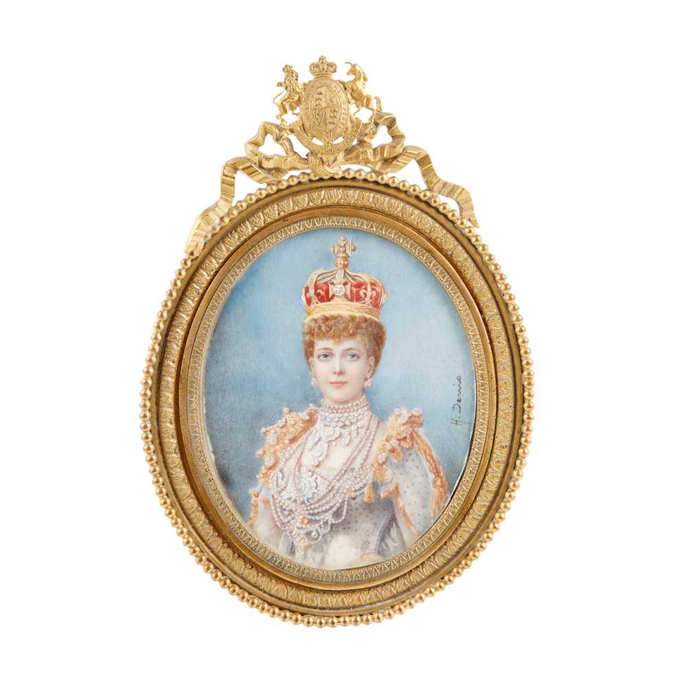 PORTRAIT MINIATURE OF QUEEN ALEXANDRA EARLY 36e553