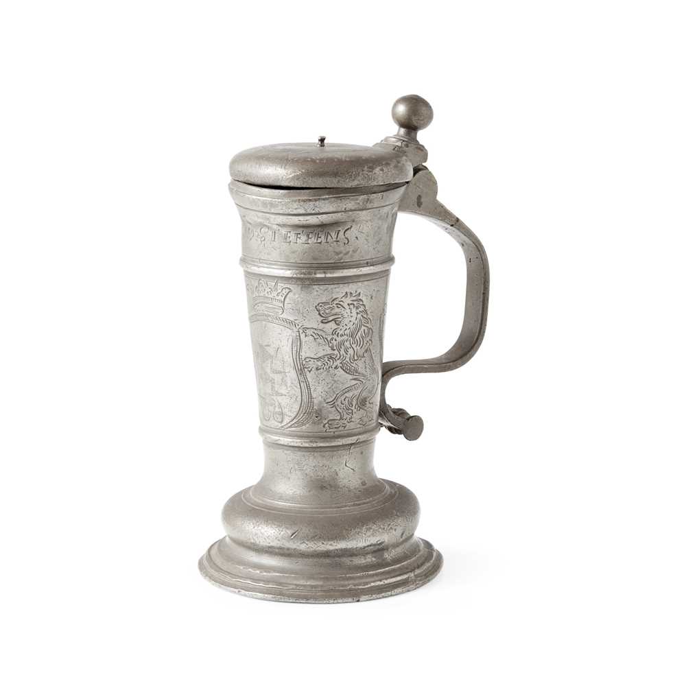 NORTH GERMAN DATED PEWTER STEIN LATE 36e58b
