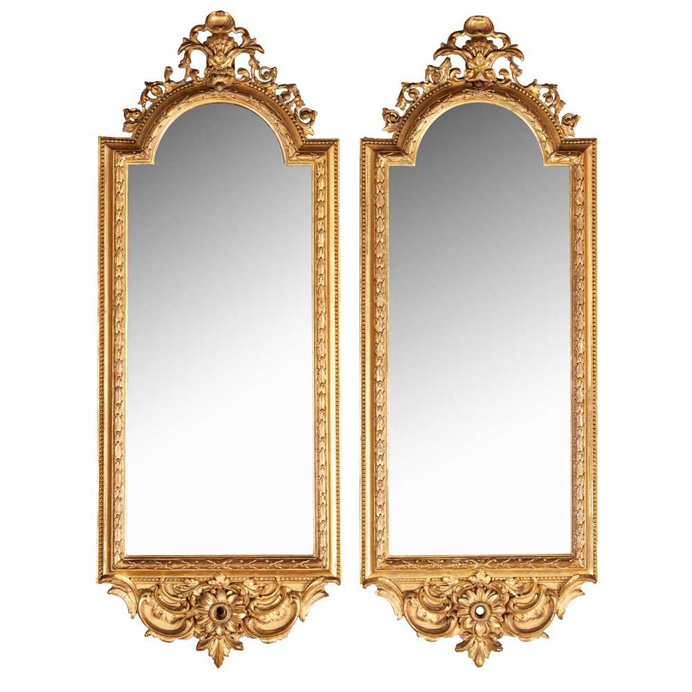 PAIR OF FRENCH GILTWOOD PIER MIRRORS 19TH 36e5a0