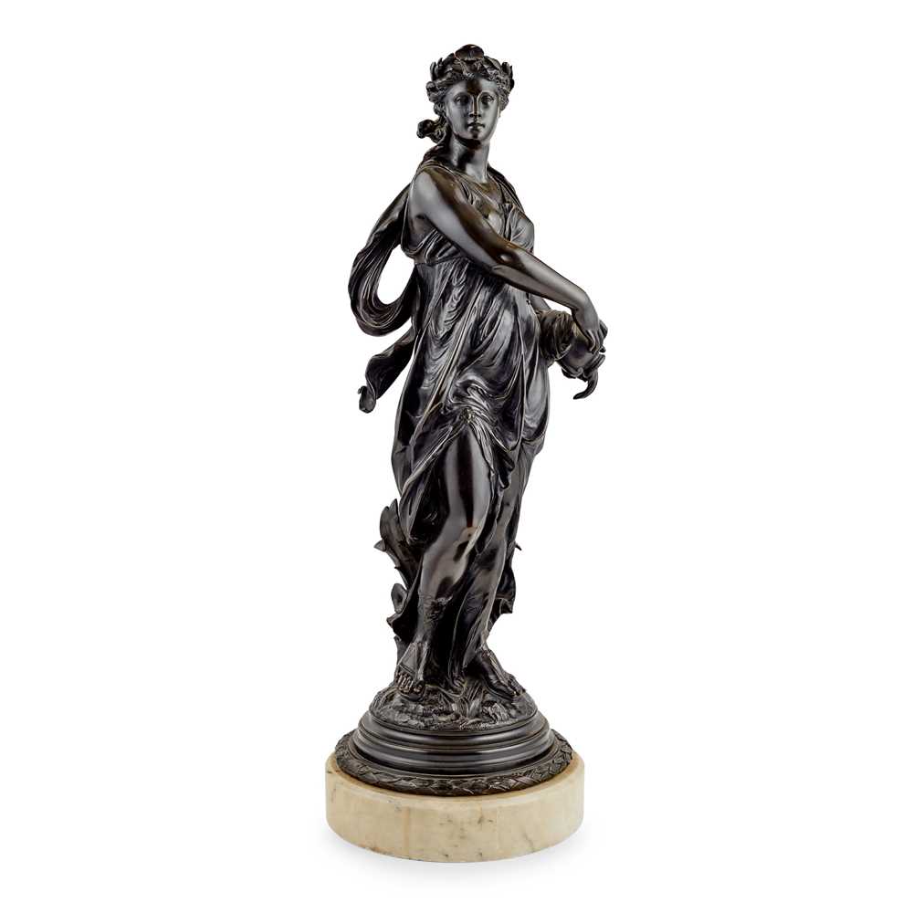 FRENCH BRONZE FIGURE OF A CLASSICAL