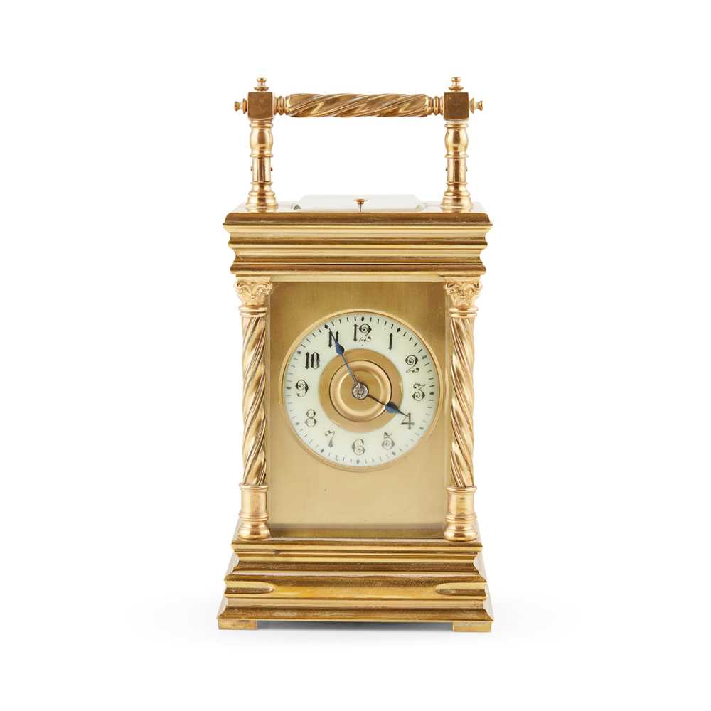 FRENCH BRASS REPEATER CARRIAGE CLOCK
LATE