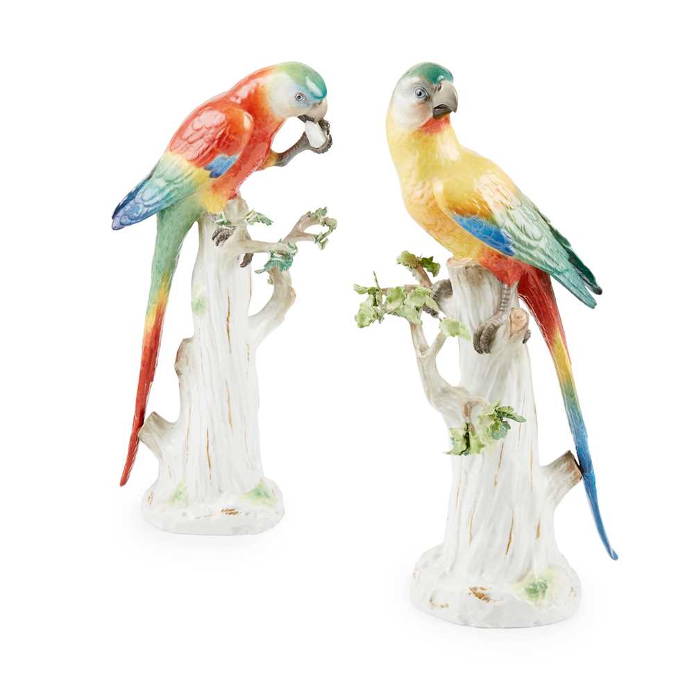 TWO MEISSEN MODELS OF PARROTS
LATE