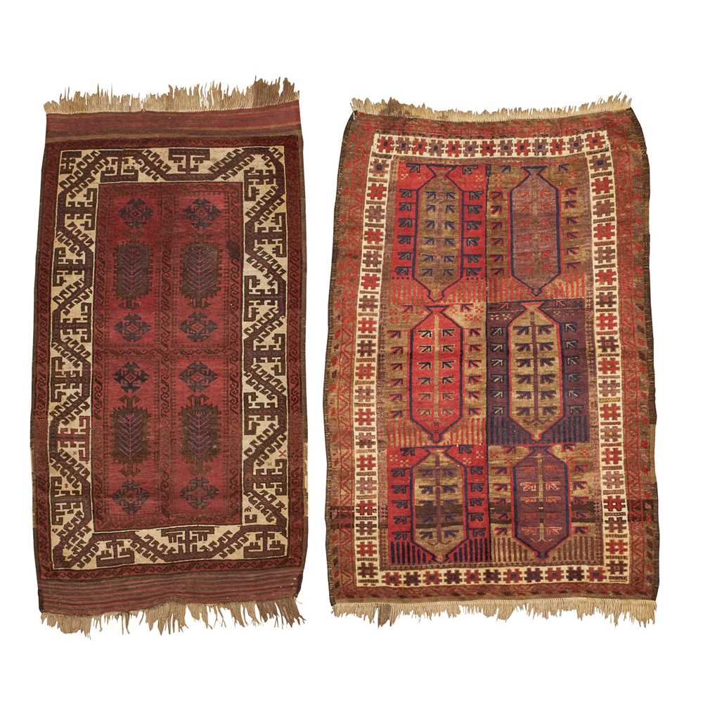 TWO BELOUCH RUGS NORTHEAST PERSIA  36e5ff