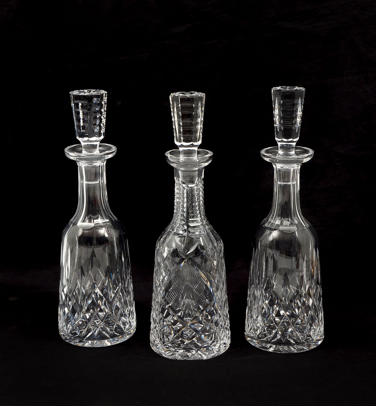 3 PC WATERFORD CRYSTAL DECANTERS  36e655