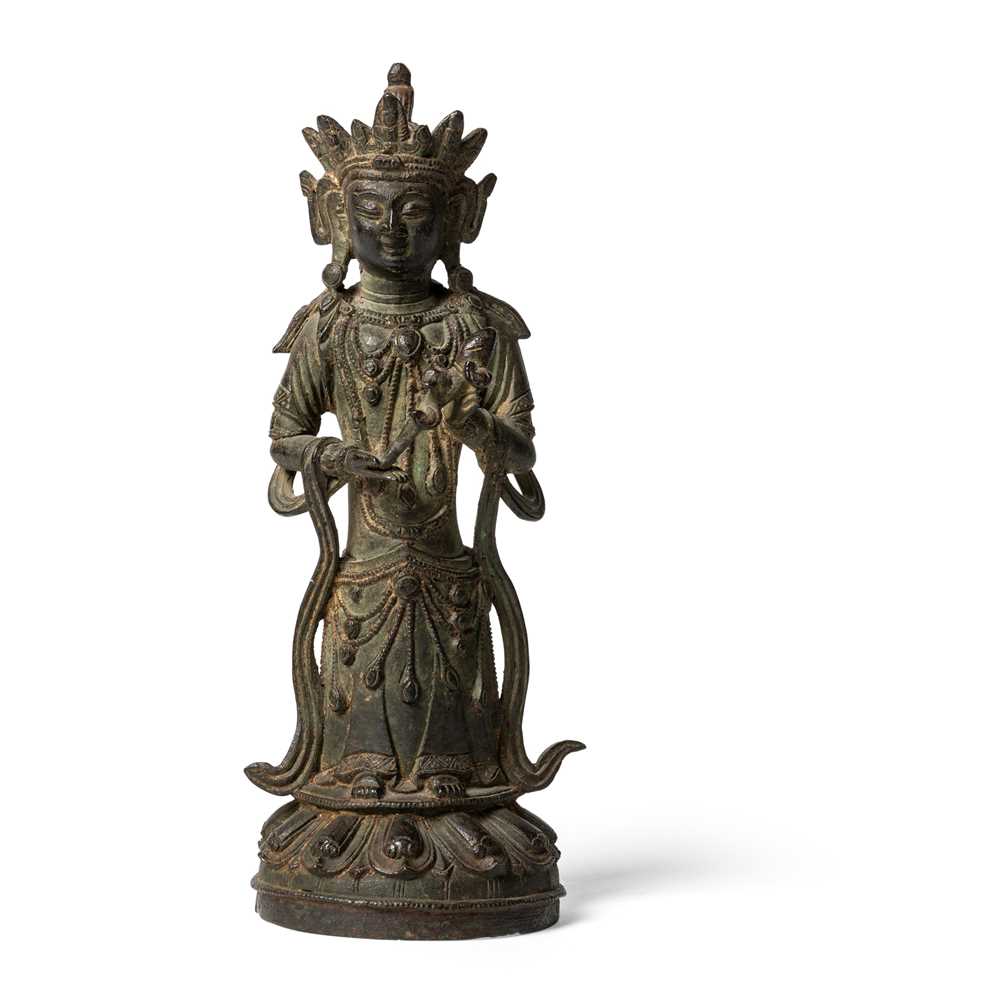 GILT BRONZE FIGURE OF A BODHISATTVA
MING