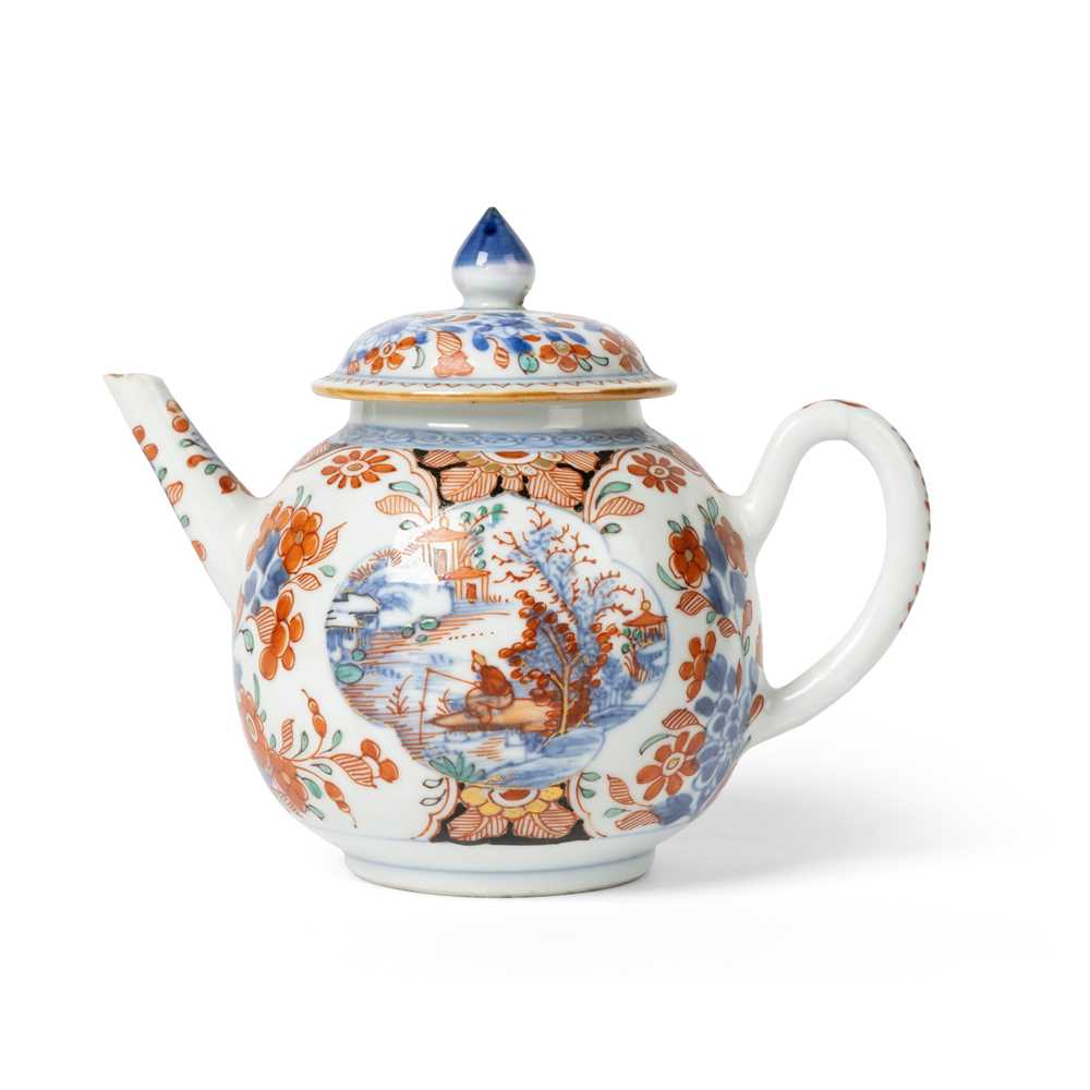 CHINESE IMARI TEAPOT QING DYNASTY  36e6a2