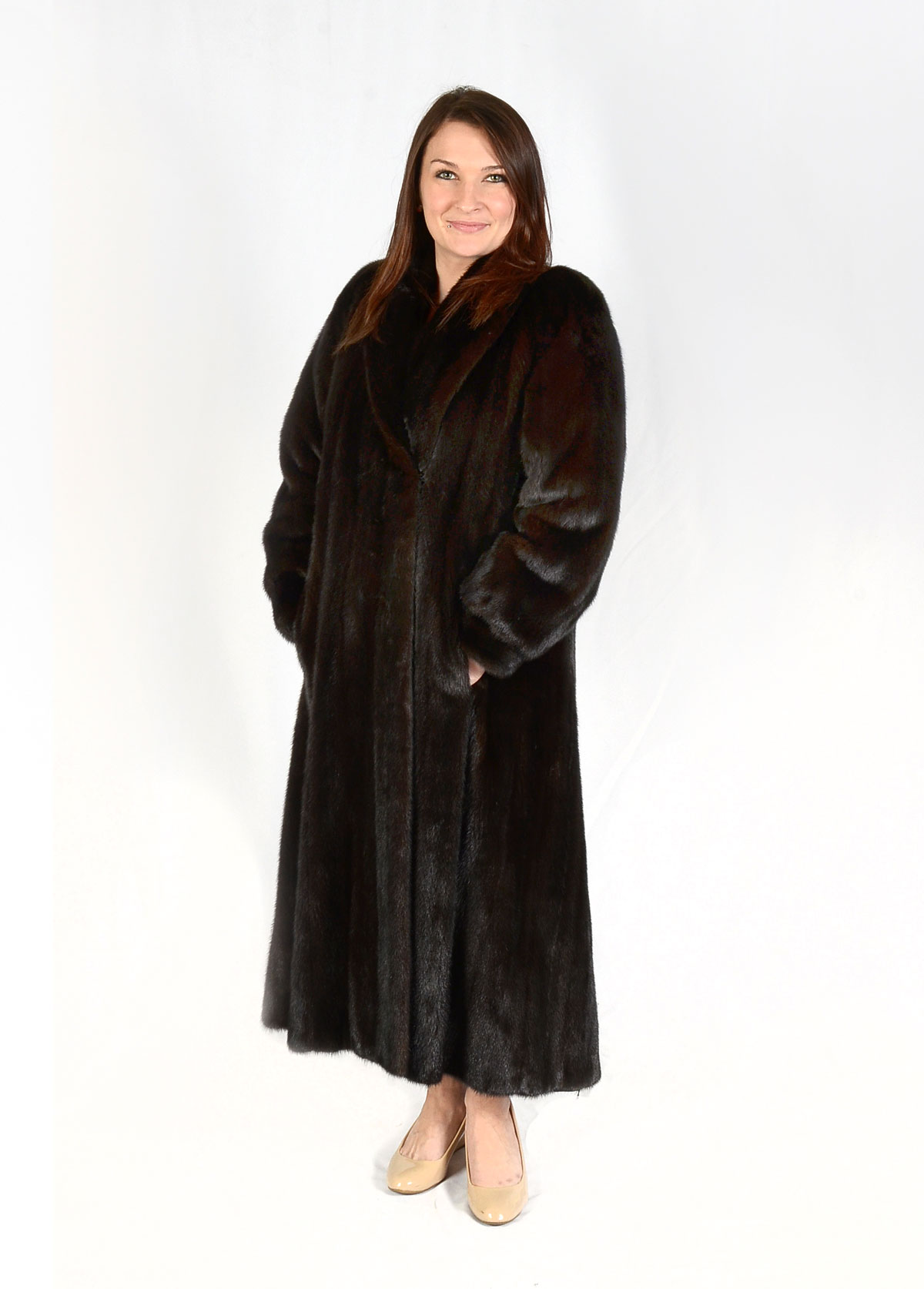 ANNE KLEIN FULL LENGTH BLACK MINK 36e6a8