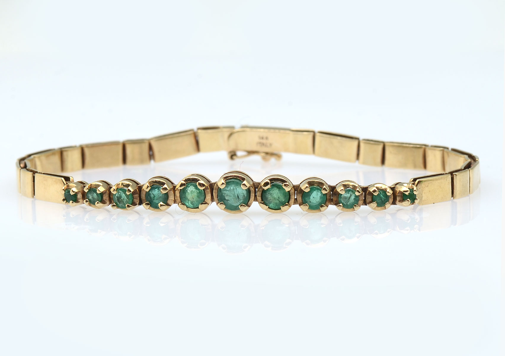 14K 75 CTW EMERALD BRACELET 14K 36e6da