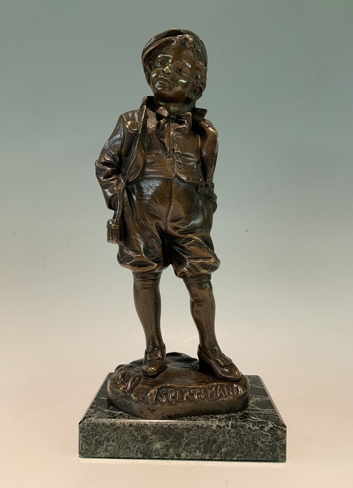 PICCIOLE BRONZE SPORTSMAN SCULPTURE  36e950