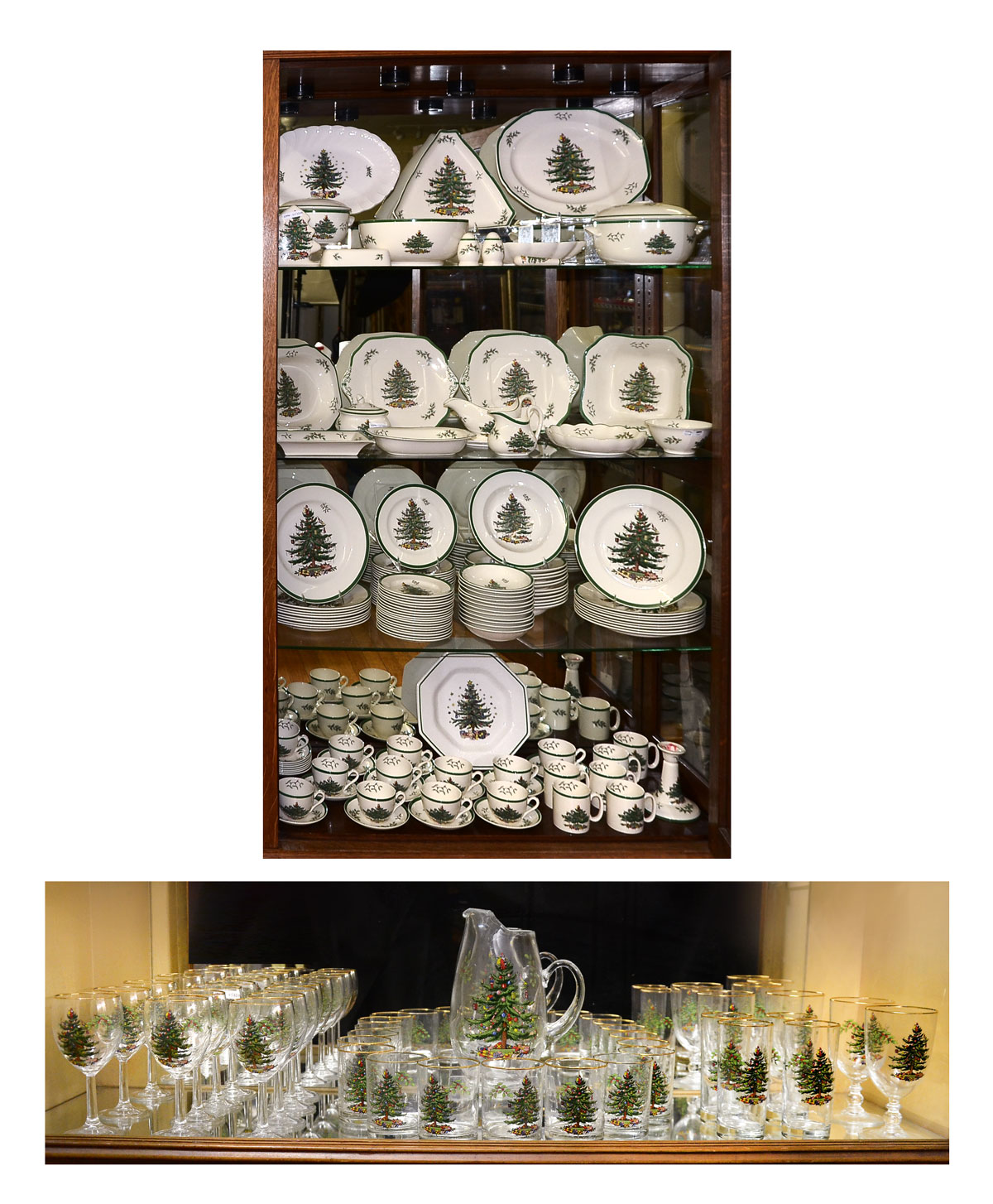 OVER 100 PIECES OF SPODE CHRISTMAS CHINA