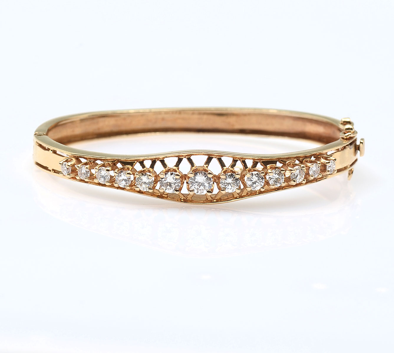 2 25 CTW 14K DIAMOND BANGLE  36e9fe