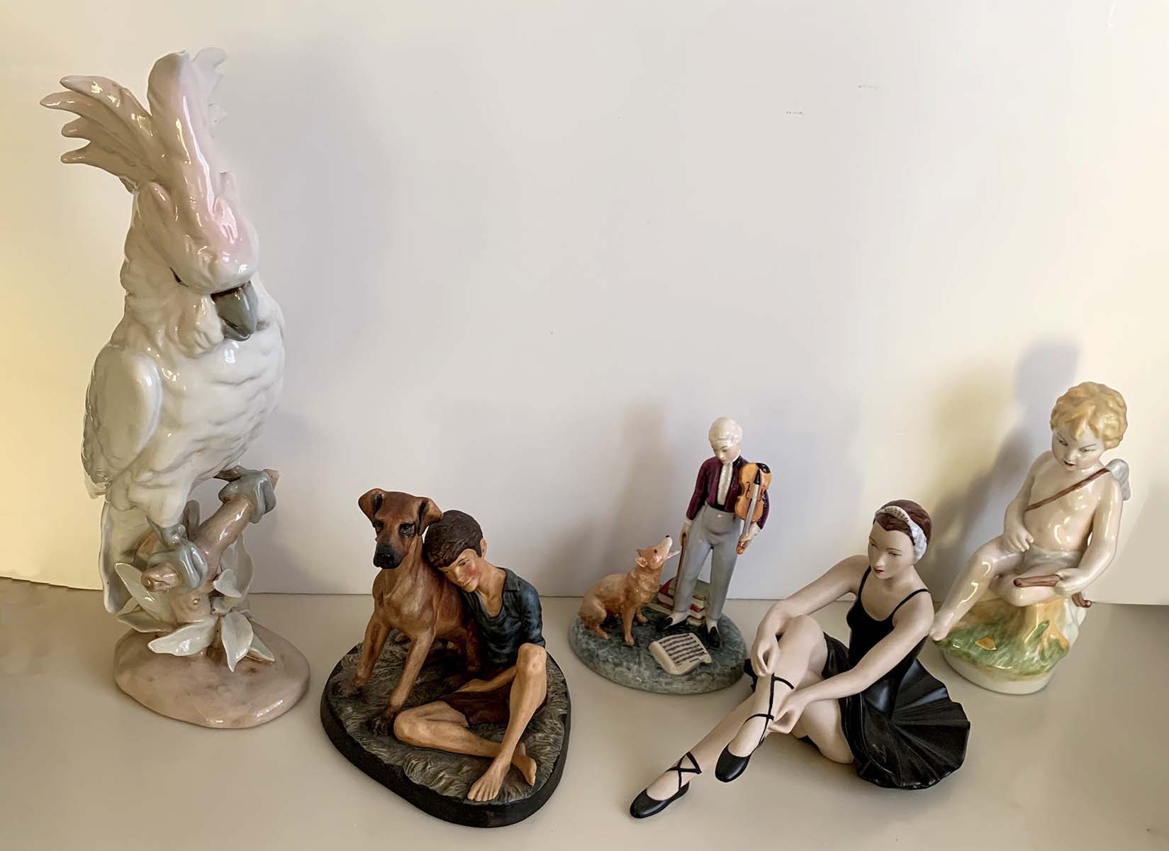 5 PC ROYAL DUX & ROYAL DOULTON FIGURES: