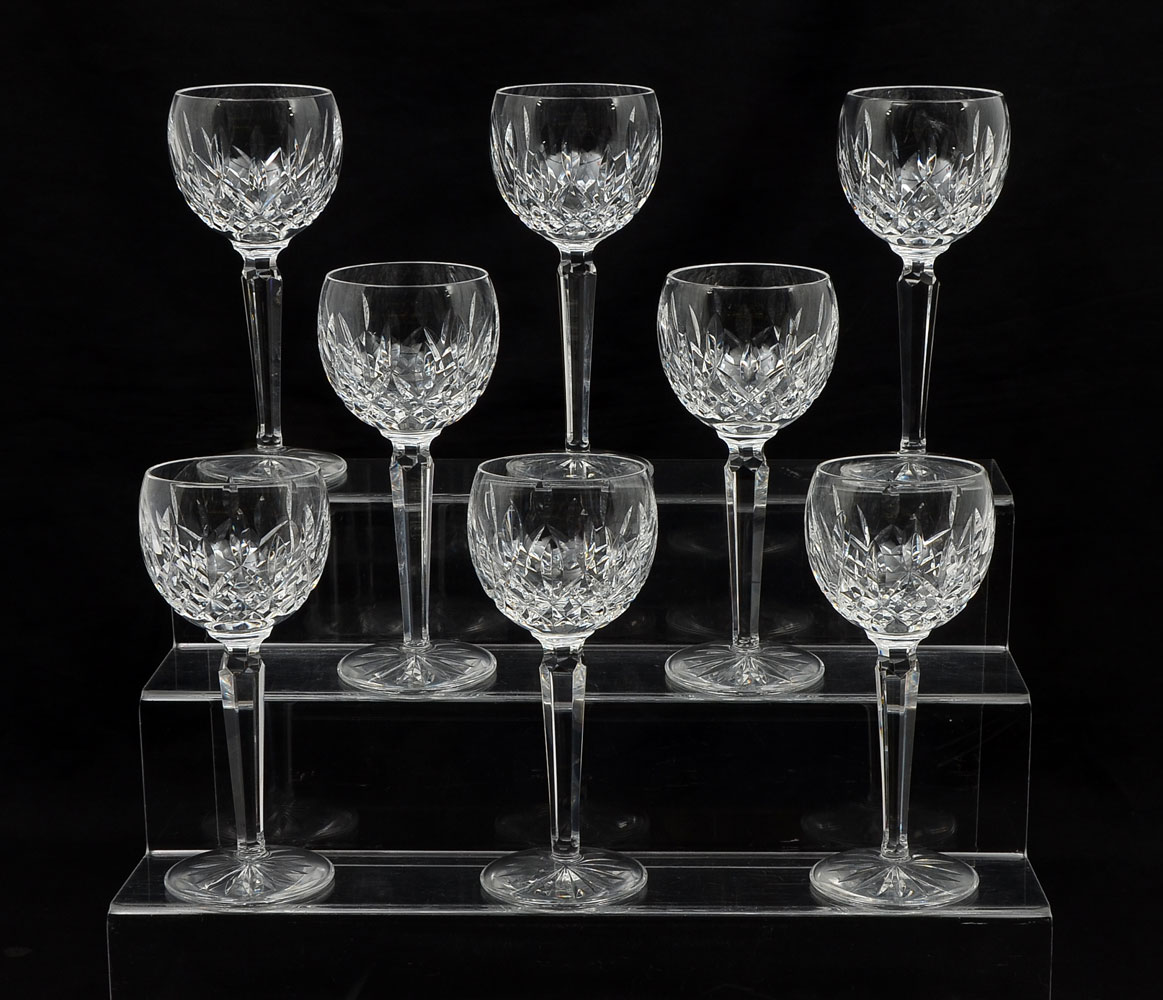 8 PIECE WATERFORD CHALICE GOBLET 36eaf6