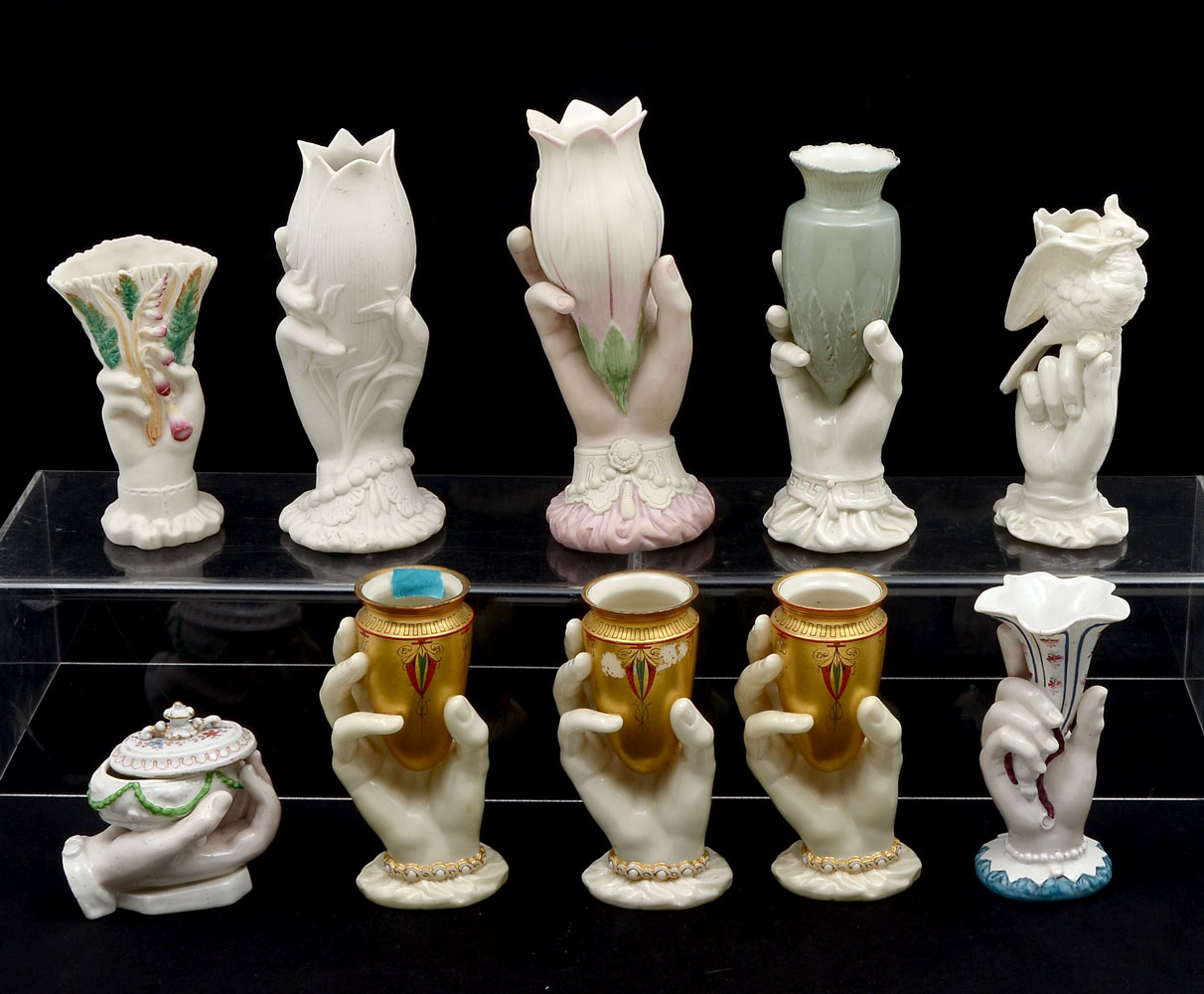 10 PIECE HAND VASE COLLECTION WITH 36eb04
