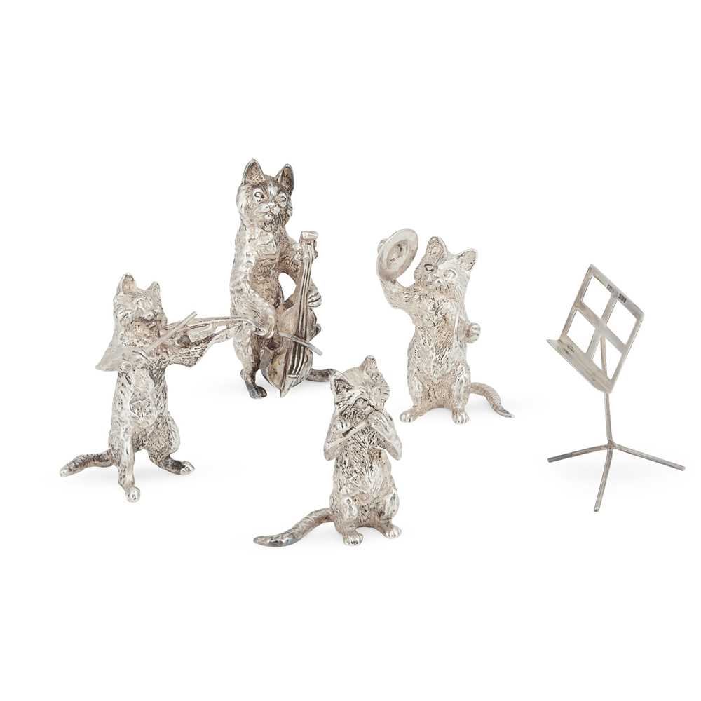 A 1970S NOVELTY CAT QUARTET WITH