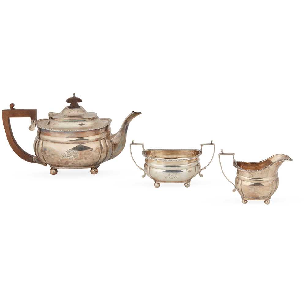 A 1920S THREE-PIECE TEA-SERVICE