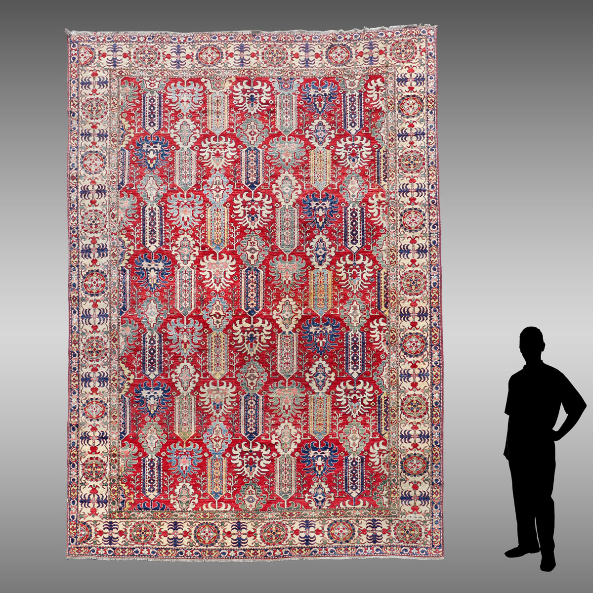 TURKISH HAND KNOTTED WOOL RUG,