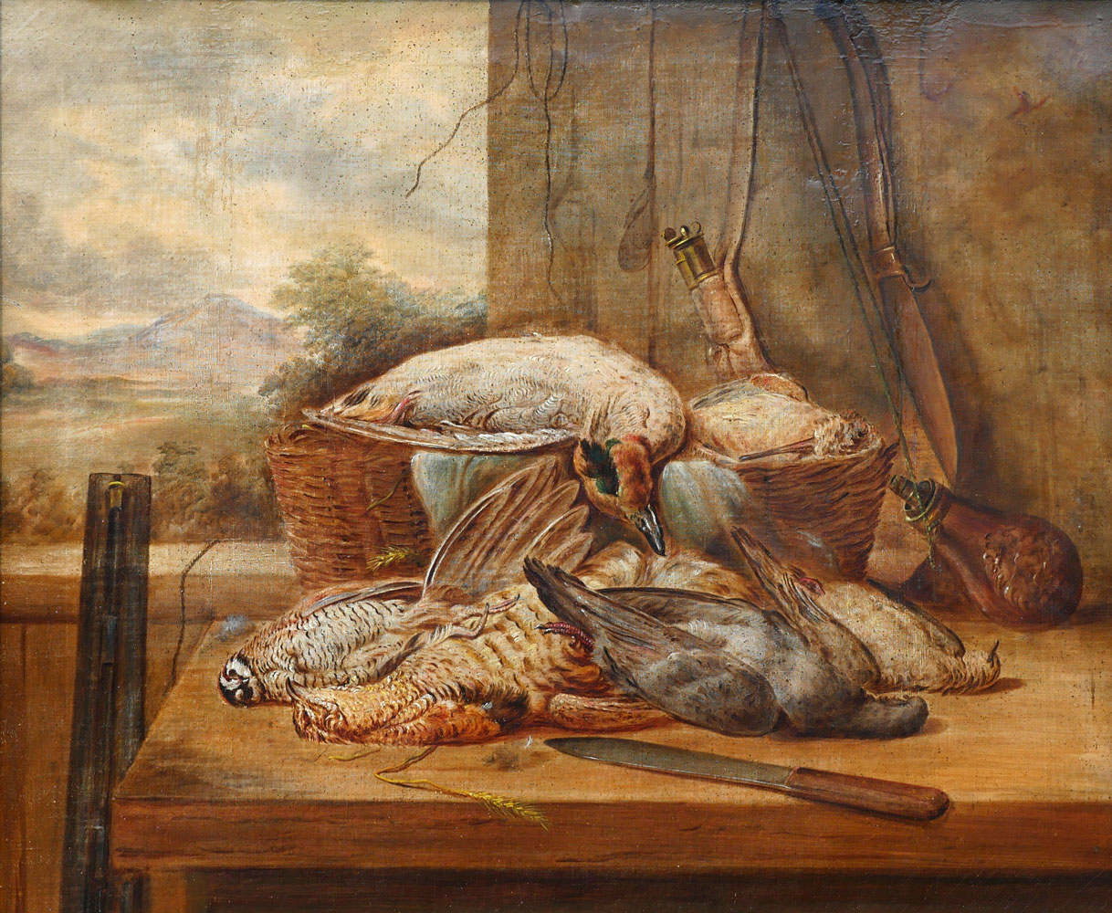 LARGE 19TH CENTURY NATURE MORTE 36ecfd