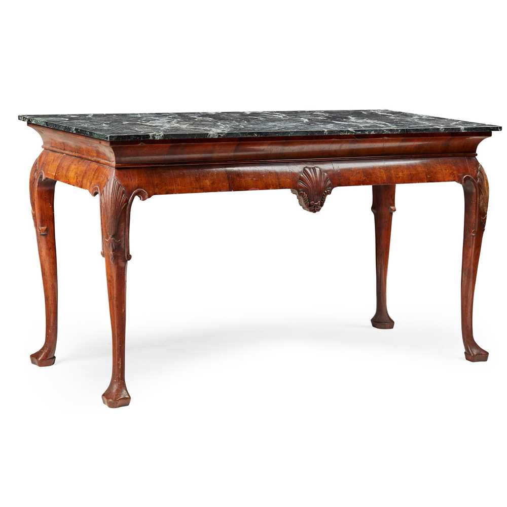 GEORGE I STYLE WALNUT MARBLE TOPPED 36ed70