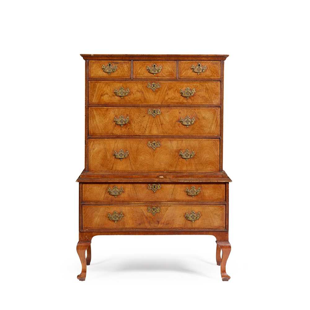 GEORGE II WALNUT CHEST-ON-STAND
EARLY