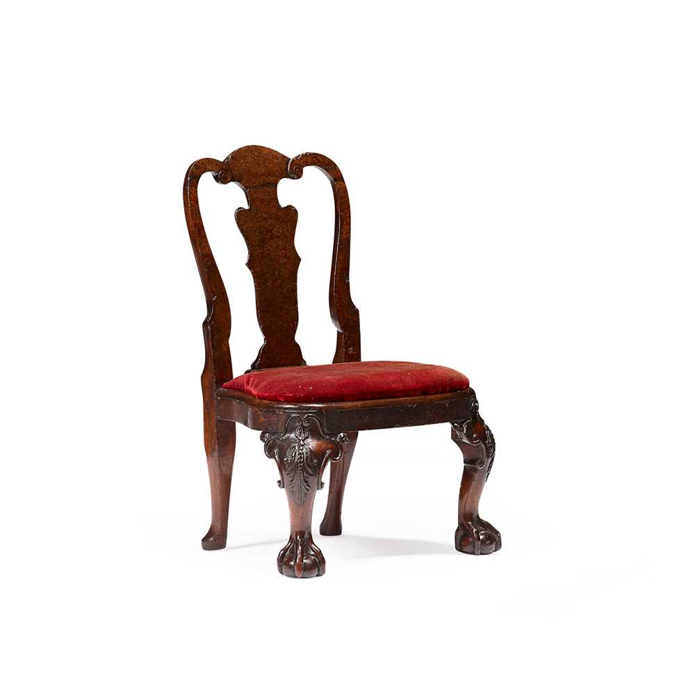 RARE GEORGE I WALNUT CHILD'S CHAIR
EARLY
