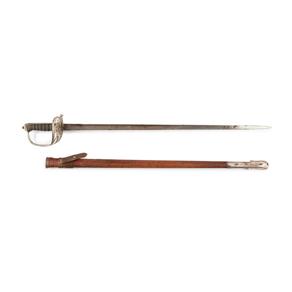 TWO BRITISH REGIMENTAL OFFICERS SWORDS
LATE