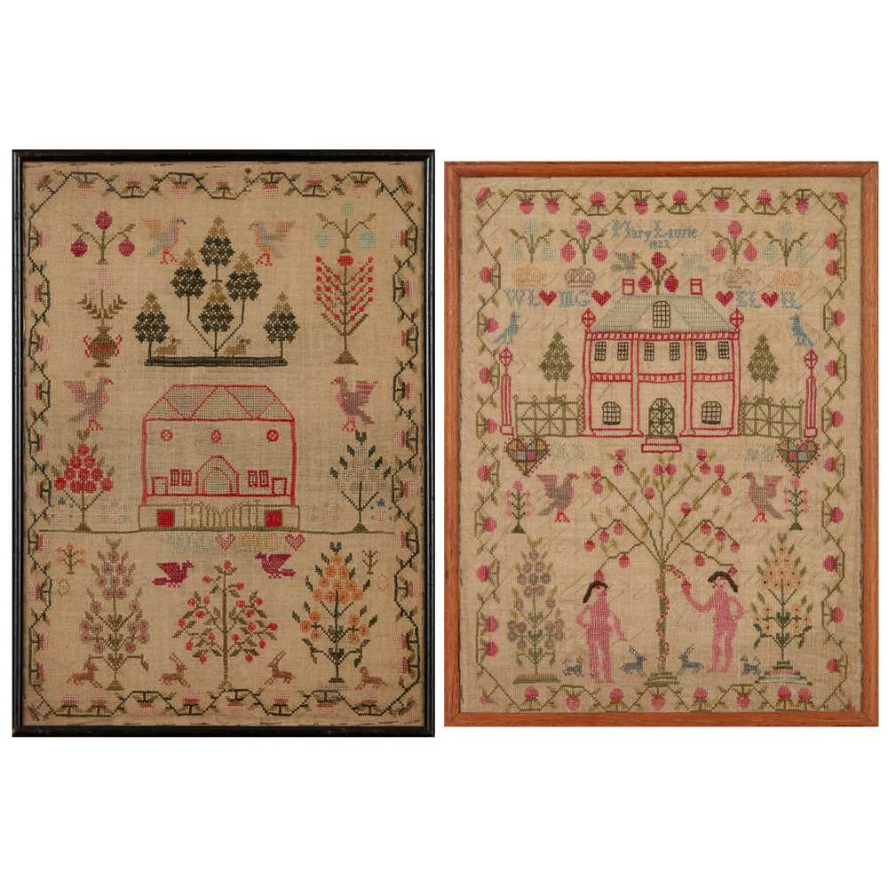 TWO SCOTTISH HOUSE SAMPLERS
EARLY 19TH