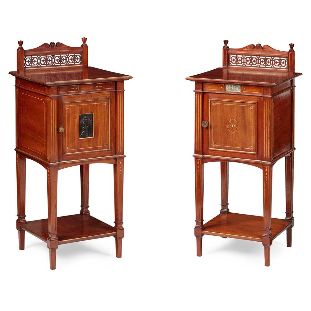 MATCHED PAIR OF VICTORIAN MAHOGANY