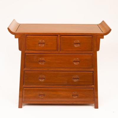 A Chinese hardwood chest of drawers,