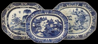 A Chinese export blue and white