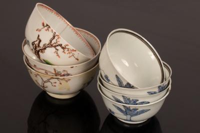 Seven Chinese famille rose porcelain