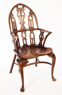 A Gothic splat back chair with 36c7f0