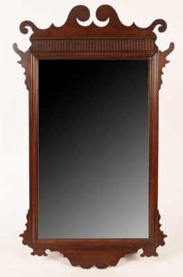 An 18th Century upright wall mirror,