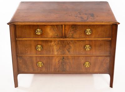 A late 18th Century mahogany chest