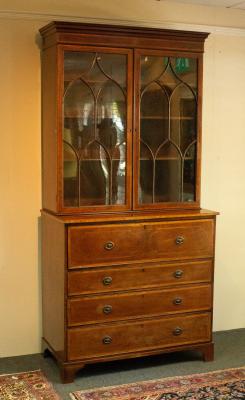 A Regency mahogany secretaire bookcase  36c81f