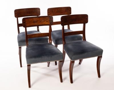 A set of four Regency mahogany