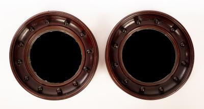 A pair of small Regency style convex