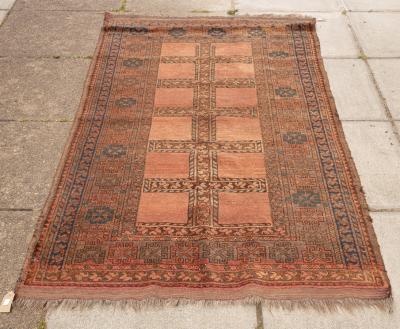 An Afghan village rug of geometric