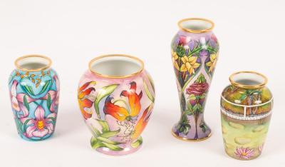 Four Moorcroft enamel vases Golden 36c894