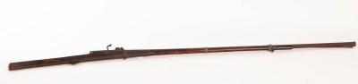 An 18th Century matchlock rifle with