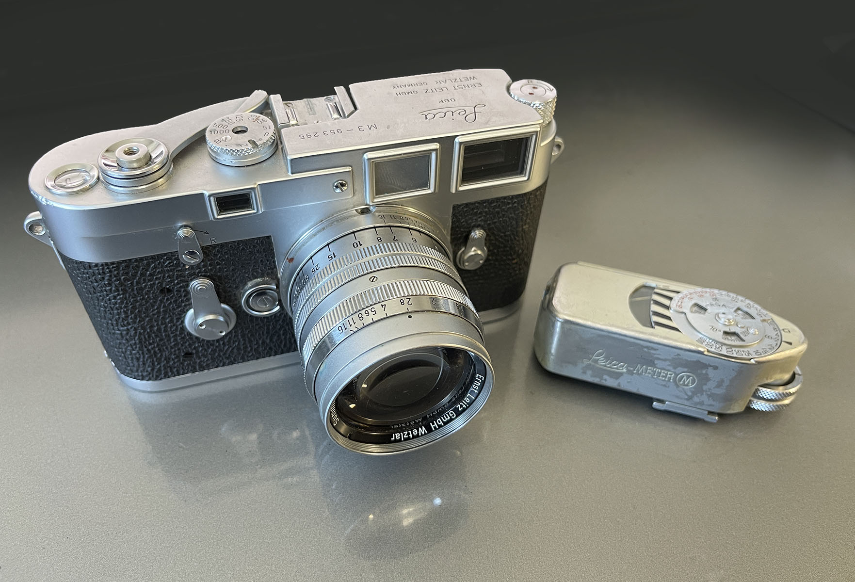 LEICA M3 CAMERA WITH CASE AND LEICA