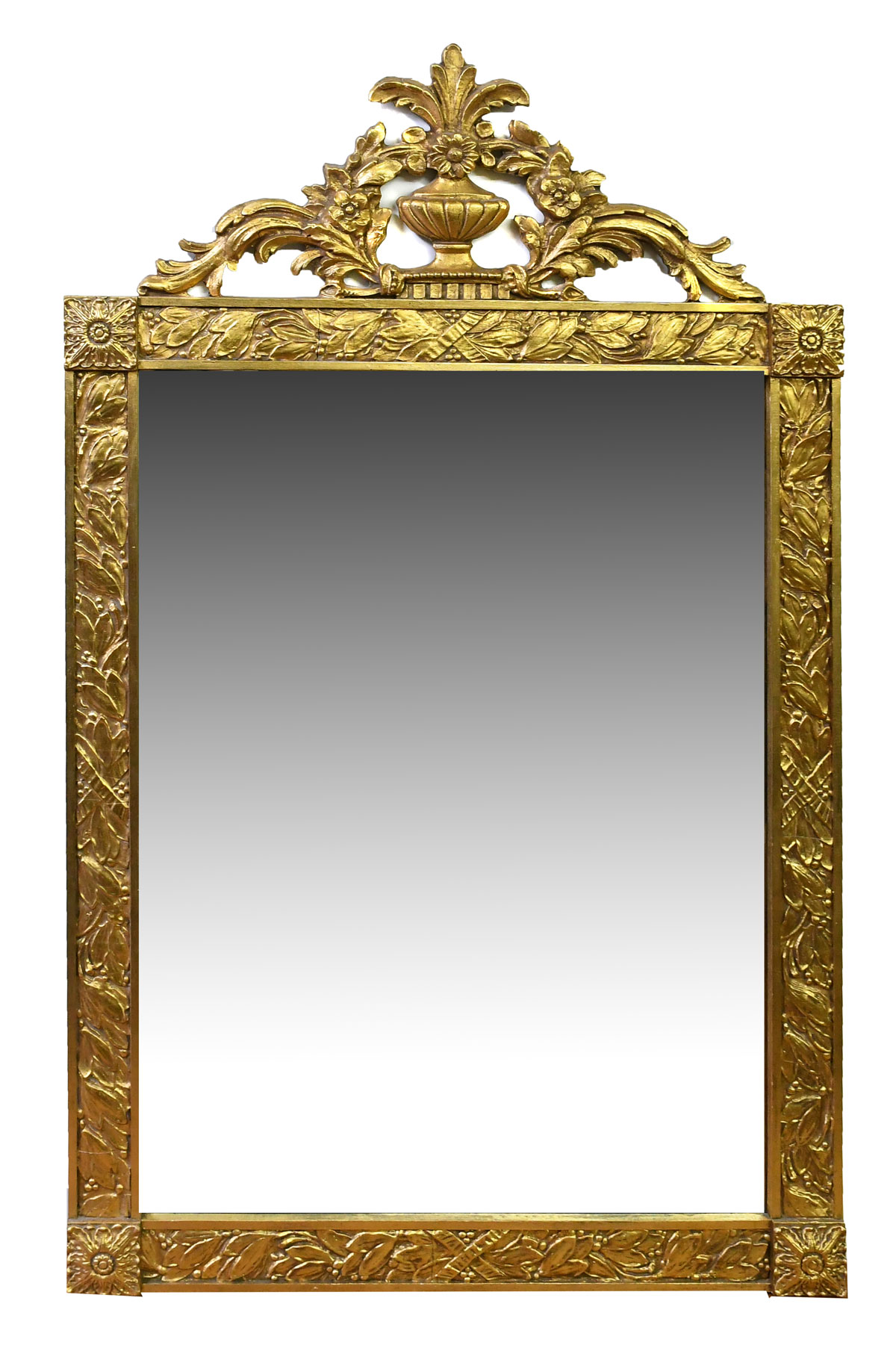 LARGE GILT WALL MIRROR Carved 36c93e