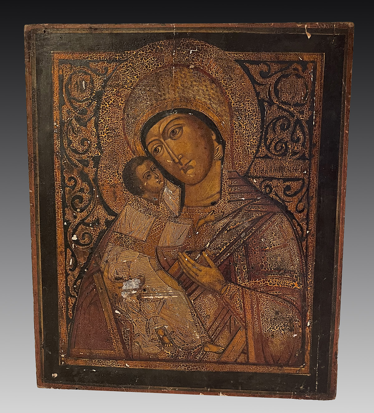 EARLY FINE RUSSIAN ICON PAINTING  36c9d5