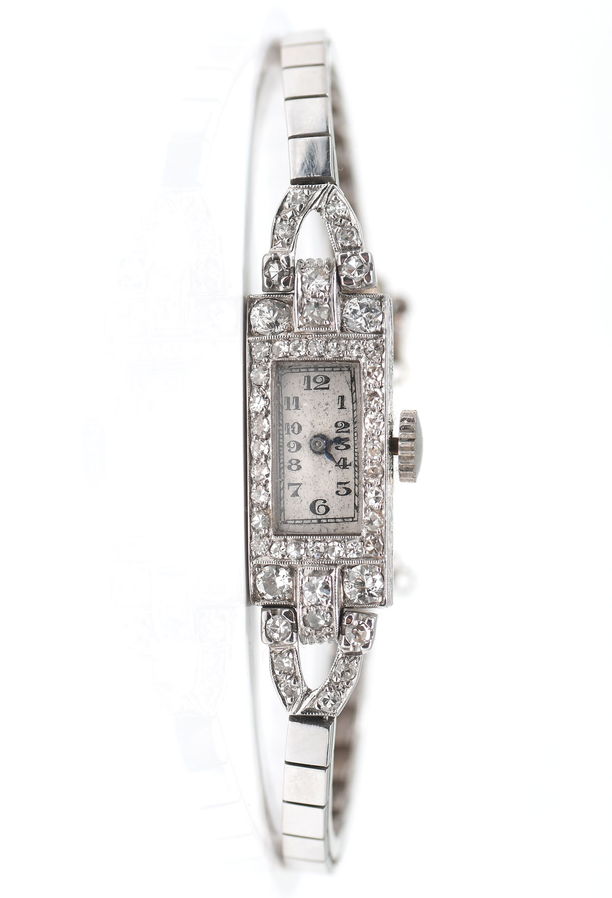 PLATINUM 14K DIAMOND WRISTWATCH  36ca59