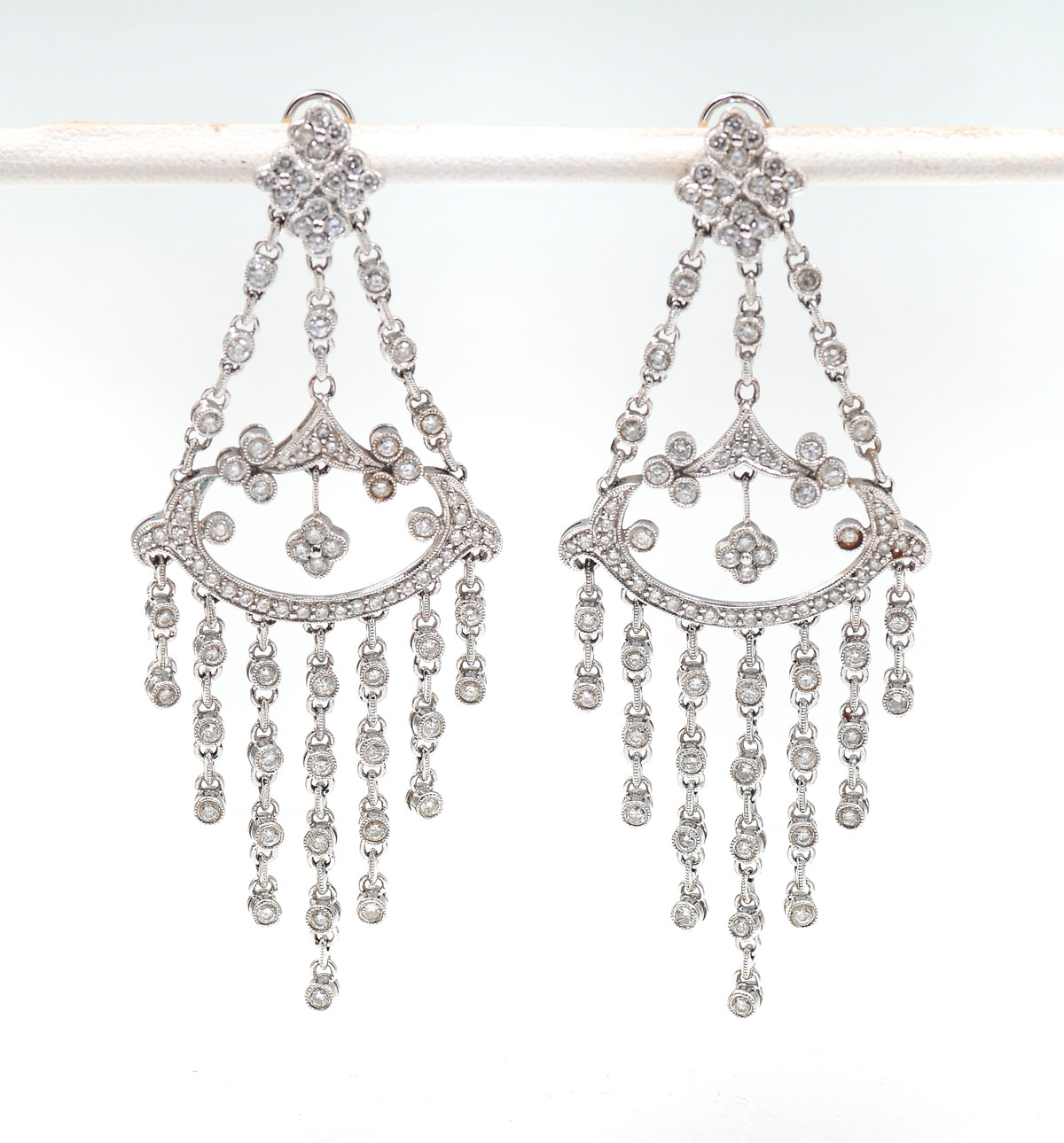 14K DIAMOND CHANDELIER EARRINGS  36ca5c