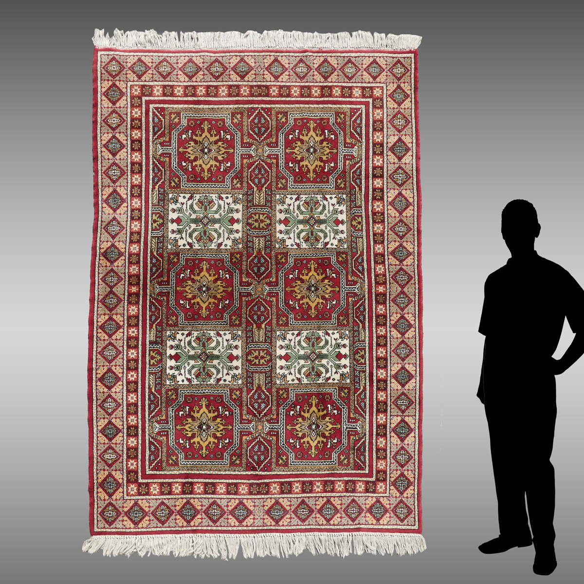 SEMI ANITQUE MOROCCAN HAND KNOTTED 36caad