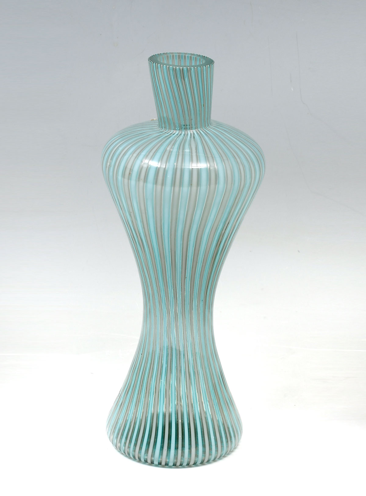 MURANO PINCHED ART GLASS VASE: