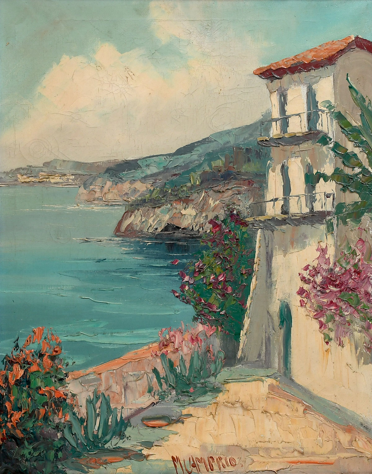 MEDITERRANEAN PAINTING BY M CAMPRIO  36caf7