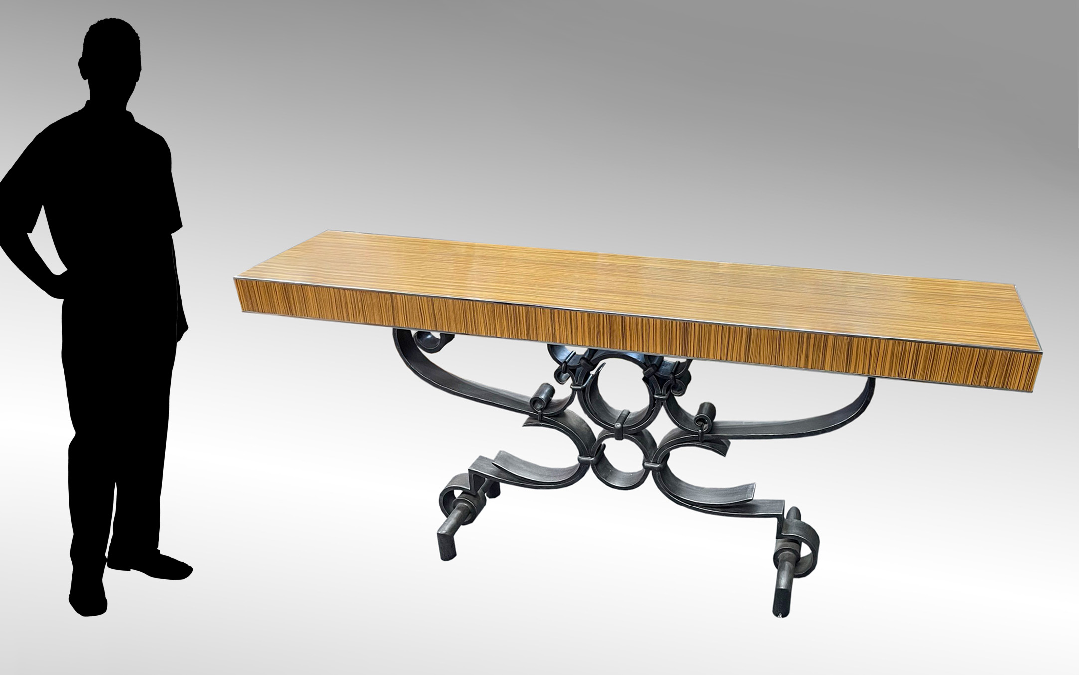 THEODORE ALEXANDER EXOTIC CONSOLE TABLE: