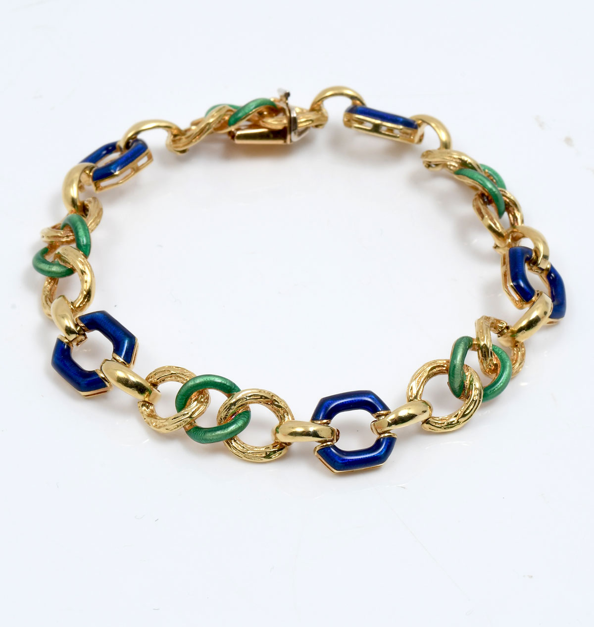 18K MID CENTURY ITALIAN BRACELET 36cb61